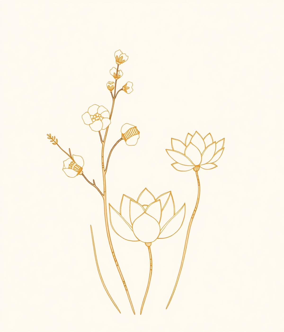 Cotton, lotus and weaving thread — a botanical study